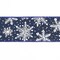 LaRibbons 2 1/2" Wired Ribbon | "Snowflake" Blue/White | 10 Yard Roll